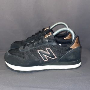 New Balance 311 Running Shoe - Black & Rose Gold